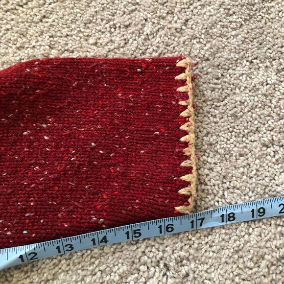 Vintage Crazy Horse Liz Claiborne size 1x red zip front sweater - Picture 9 of 9